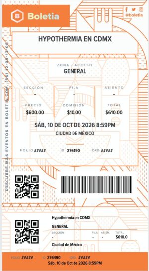 Hypothermia - Ticket - CDMX